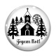 Cabochon Verre - joyeux noël