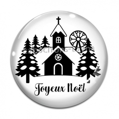 Cabochon Verre - joyeux noël