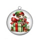 Pendentif Cabochon Argent - lutin