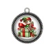 Pendentif Cabochon Argent - lutin