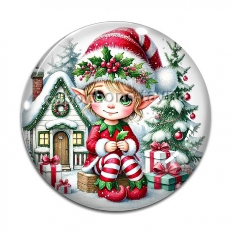 Cabochon Verre - lutin