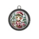 Pendentif Cabochon Argent - lutin