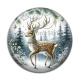 Cabochon Résine - cerf de noël