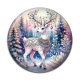 Cabochon Résine - cerf de noël
