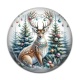 Cabochon Résine - cerf de noël