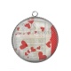 Pendentif Cabochon Argent - c?ur