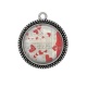 Pendentif Cabochon Argent - c?ur