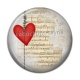 Cabochon Résine - coeur