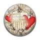 Cabochon Résine - coeur