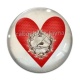 Cabochon Verre - coeur