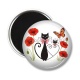 Magnet's - chat coquelicot