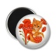 Magnet's - chat coquelicot