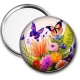 Miroir de poche - fleur