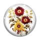 Cabochon Verre - tournesol
