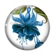 Cabochon Verre - fleur exotique