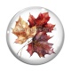 Cabochon Verre - feuille