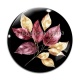 Cabochon Verre - feuille