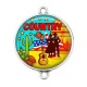 Connecteur Cabochon Argent - danse country