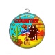 Pendentif Cabochon Argent - danse country