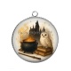 Pendentif Cabochon Argent - féerie