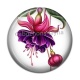 Cabochon Résine - fleur exotique