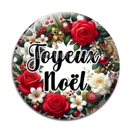 Cabochon Verre - joyeux noël