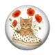 Cabochon Résine - chat chaussure