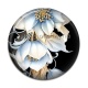 Cabochon Résine - fleur exotique
