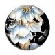Cabochon Verre - fleur exotique