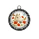 Pendentif Cabochon Argent - cheval