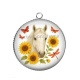 Pendentif Cabochon Argent - cheval