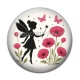 Cabochon Résine - fée coquelicot