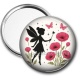 Miroir de poche - fée coquelicot