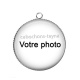 Pendentif Cabochon Argent - votre photo