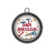 Pendentif Cabochon Argent - papi bricoleur