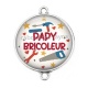 Connecteur Cabochon Argent -  papy bricoleur
