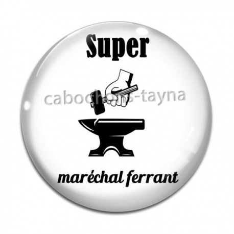 Cabochon Verre - super maréchal ferrant
