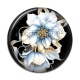 Cabochon Résine - fleur exotique