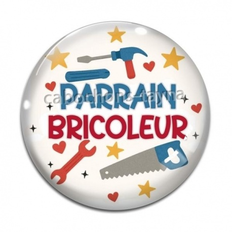 Cabochon Verre - parrain bricoleur