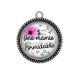 Pendentif Cabochon Argent - une mamie formidable