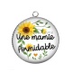Pendentif Cabochon Argent - une mamie formidable