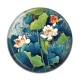 Cabochon Résine - fleur exotique