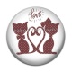 Cabochon Résine - chat love