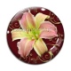 Cabochon Verre - fleur exotique