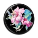 Cabochon Résine - fleur exotique
