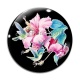 Cabochon Verre - fleur exotique