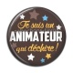 Cabochon Résine - animateur qui déchire