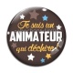 Cabochon Verre - animateur qui déchire