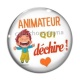 Cabochon Verre - animateur qui déchire