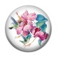 Cabochon Résine - fleur exotique